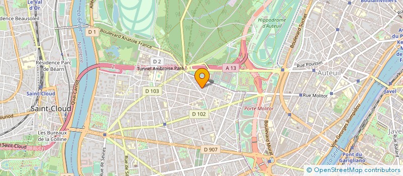 localisation de l'entreprise MADAME FLORENCE AROUD à BOULOGNE-BILLANCOURT