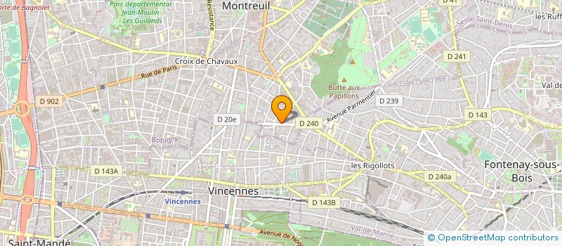 localisation de l'entreprise MADAME FLORENCE ARTUR à MONTREUIL