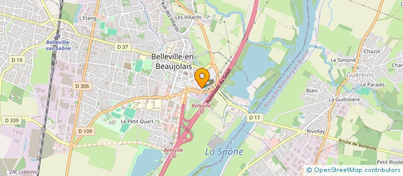 localisation de l'entreprise MADAME FLORENCE AUCOEUR à BELLEVILLE-EN-BEAUJOLAIS