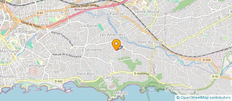 localisation de l'entreprise MADAME FLORENCE AUDIGE  TOULON