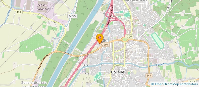 localisation de l'entreprise MADAME FLORENCE AUGIER  BOLLENE