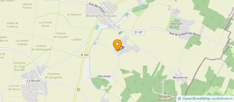 localisation de l'entreprise MADAME FLORENCE BACCARINI à BOUTIGNY-PROUAIS
