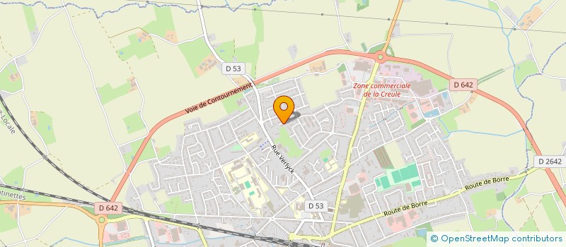 localisation de l'entreprise MADAME FLORENCE BACROT  HAZEBROUCK