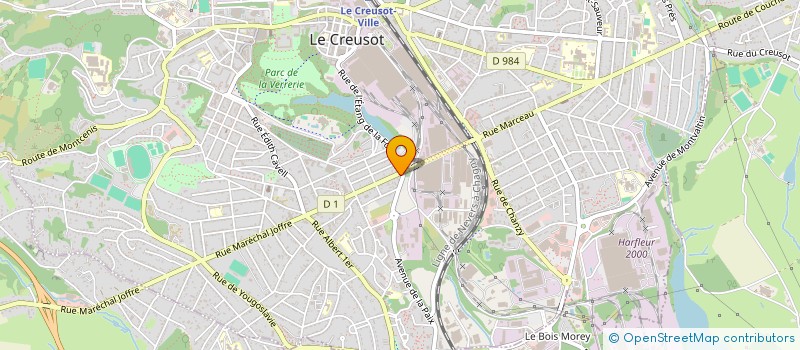 localisation de l'entreprise MADAME FLORENCE BAILLY  LE CREUSOT