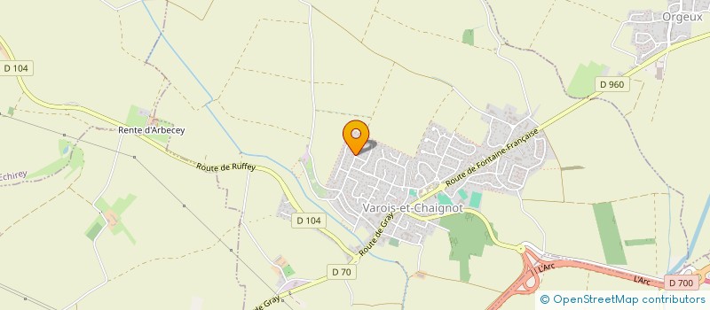 localisation de l'entreprise MADAME FLORENCE BAILLY  VAROIS-ET-CHAIGNOT