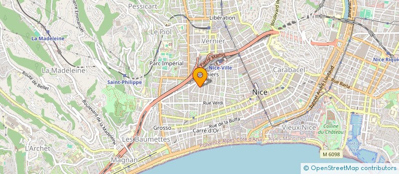 localisation de l'entreprise MADAME FLORENCE BAJARD à NICE