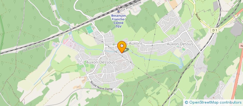 localisation de l'entreprise MADAME FLORENCE BALLOT  LES AUXONS