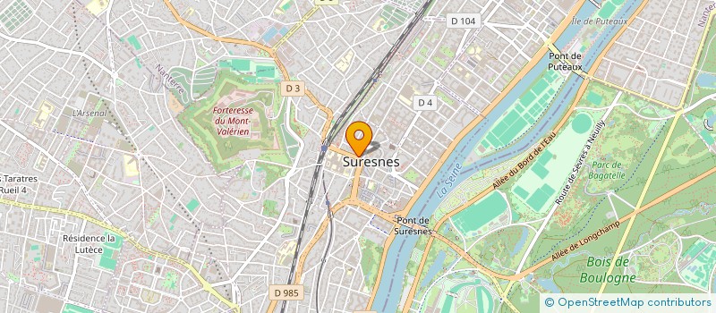 localisation de l'entreprise MADAME FLORENCE BAUD à SURESNES
