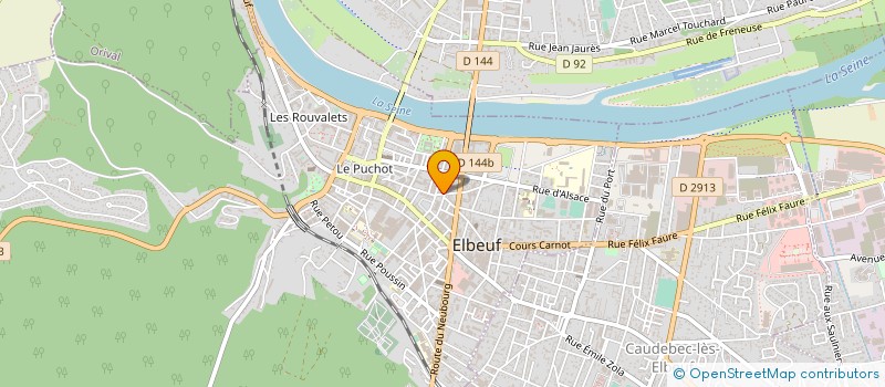 localisation de l'entreprise MADAME FLORENCE BAUDRY  ELBEUF