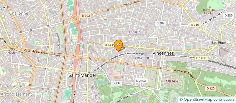 localisation de l'entreprise MADAME FLORENCE BAUPREY à VINCENNES