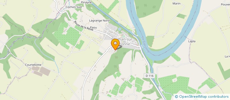 localisation de l'entreprise MADAME FLORENCE BEGUERIE  MEILHAN-SUR-GARONNE