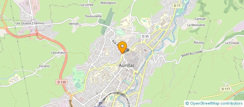 localisation de l'entreprise MADAME FLORENCE BENKEL à AURILLAC