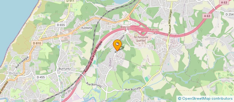 localisation de l'entreprise MADAME FLORENCE BERHOAGUE  BIDART