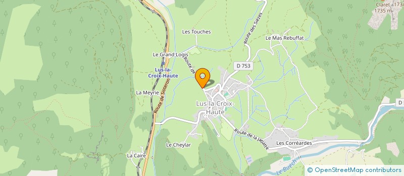 localisation de l'entreprise MADAME FLORENCE BERMOND  LUS-LA-CROIX-HAUTE