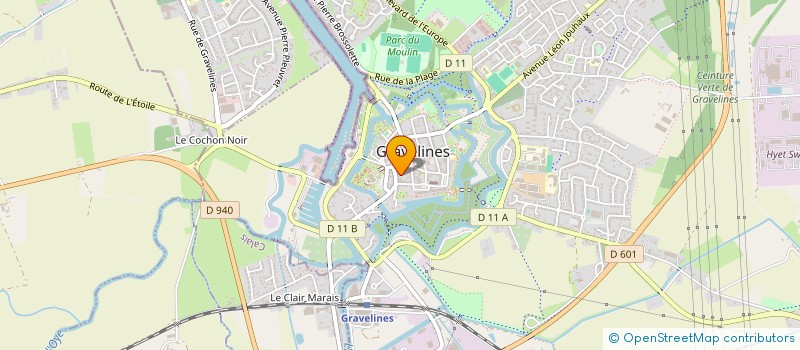 localisation de l'entreprise MADAME FLORENCE BERNARD  GRAVELINES