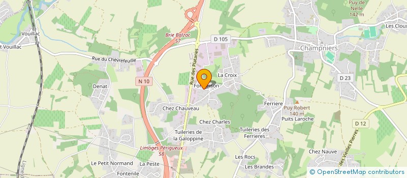 localisation de l'entreprise MADAME FLORENCE BERNON  CHAMPNIERS