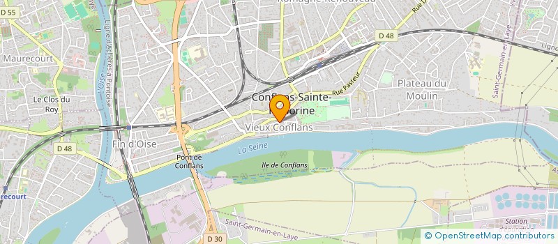 localisation de l'entreprise MADAME FLORENCE BERNOS DE GASTOLD à CONFLANS-SAINTE-HONORINE