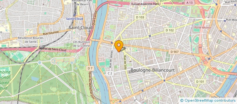 localisation de l'entreprise MADAME FLORENCE BERNSON à BOULOGNE-BILLANCOURT
