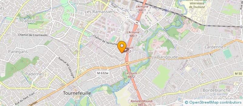 localisation de l'entreprise MADAME FLORENCE BERRANGER à COLOMIERS
