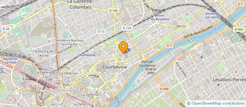 localisation de l'entreprise MADAME FLORENCE BERTHET à COURBEVOIE