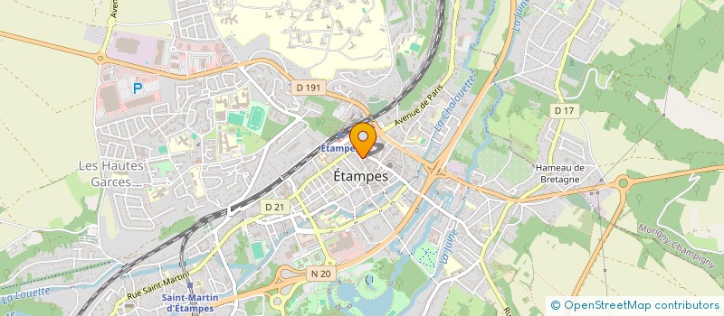 localisation de l'entreprise MADAME FLORENCE BERTHIER à ETAMPES