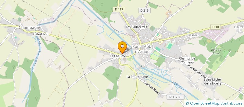 localisation de l'entreprise MADAME FLORENCE BERTRAND  PONT-L'ABBE-D'ARNOULT