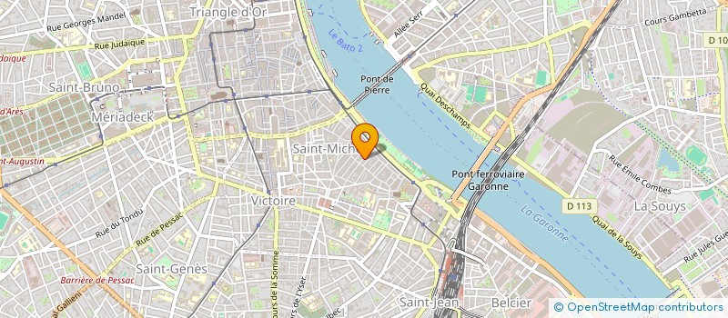 localisation de l'entreprise MADAME FLORENCE BERTRAND  BORDEAUX