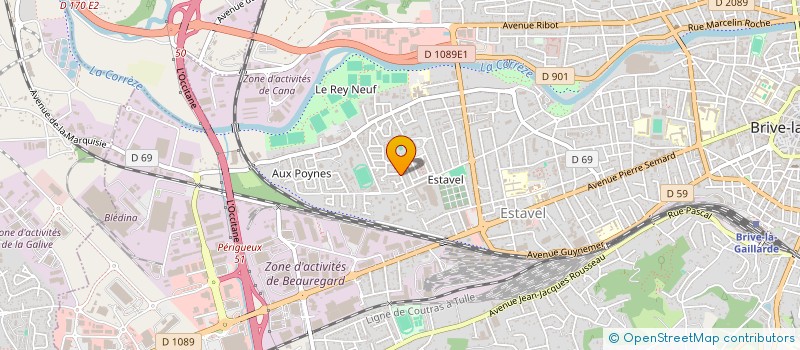 localisation de l'entreprise MADAME FLORENCE BESNARD  BRIVE LA GAILLARDE