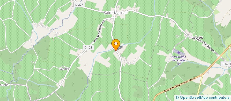 localisation de l'entreprise MADAME FLORENCE BESSEY  SAINT-MARTIAL