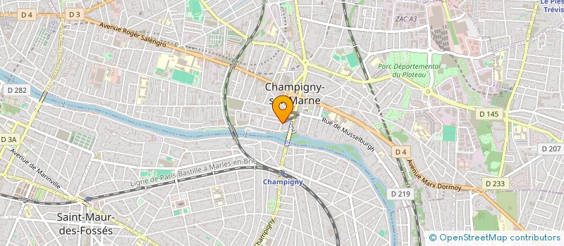 localisation de l'entreprise MADAME FLORENCE BIGOT à CHAMPIGNY-SUR-MARNE