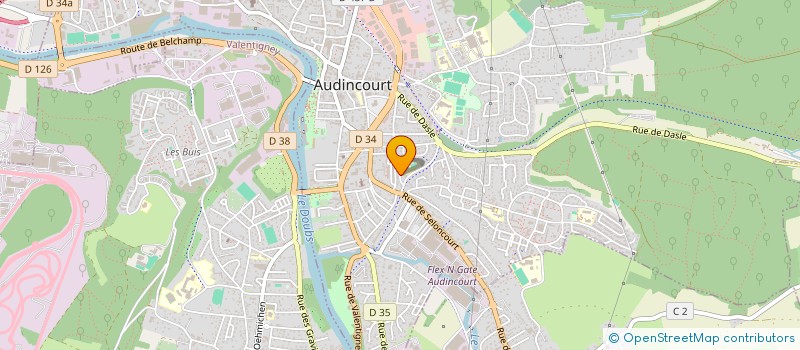 localisation de l'entreprise MADAME FLORENCE BINET  AUDINCOURT