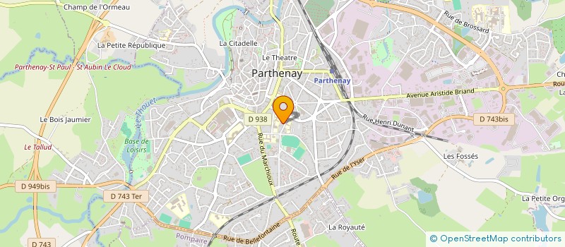 localisation de l'entreprise MADAME FLORENCE BIRAUD  PARTHENAY
