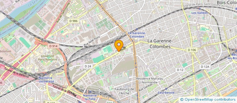 localisation de l'entreprise MADAME FLORENCE BIROCHAU à LA GARENNE-COLOMBES