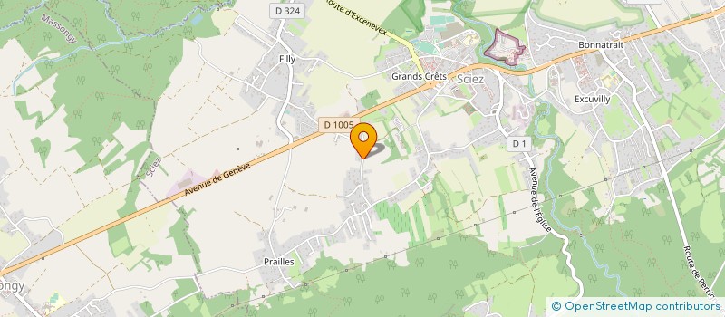 localisation de l'entreprise MADAME FLORENCE BIZET  BONS-EN-CHABLAIS