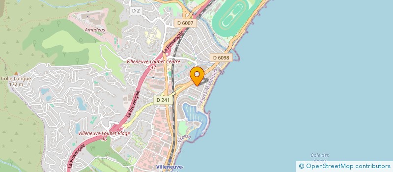 localisation de l'entreprise MADAME FLORENCE BLACHIER  VILLENEUVE-LOUBET