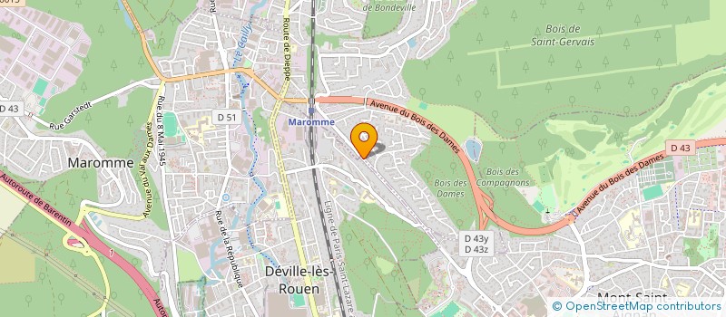 localisation de l'entreprise MADAME FLORENCE BLAZI  DEVILLE-LES-ROUEN