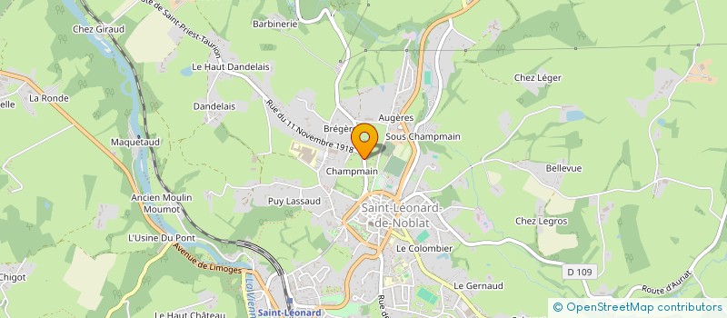localisation de l'entreprise MADAME FLORENCE BLOUIN à ST-LEONARD-DE-NOBLAT