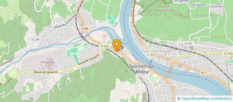 localisation de l'entreprise MADAME FLORENCE BOBILLON à TOURNON-SUR-RHONE