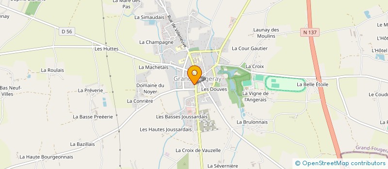 localisation de l'entreprise MADAME FLORENCE BODIGUEL à GRAND-FOUGERAY