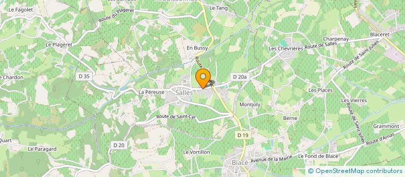 localisation de l'entreprise MADAME FLORENCE BOGNAUX  SALLES-ARBUISSONNAS-EN-BEAUJOLAIS