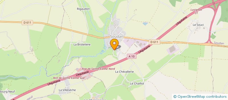 localisation de l'entreprise MADAME FLORENCE BONNEAU à SOUDAN