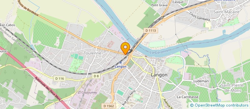 localisation de l'entreprise MADAME FLORENCE BONNEAU à LANGON