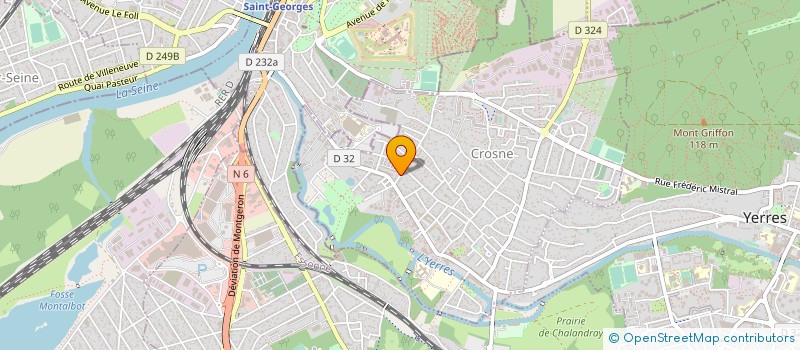 localisation de l'entreprise MADAME FLORENCE BONNIOT DE RUISSELET  CROSNE