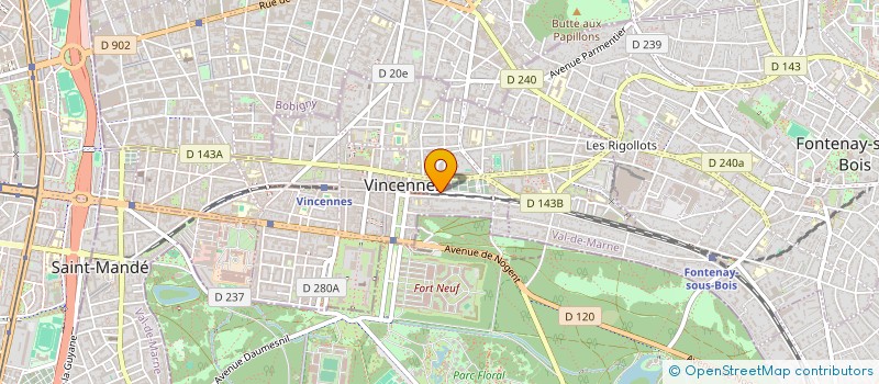 localisation de l'entreprise MADAME FLORENCE BORNE à VINCENNES