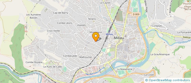 localisation de l'entreprise MADAME FLORENCE BORNET à MILLAU