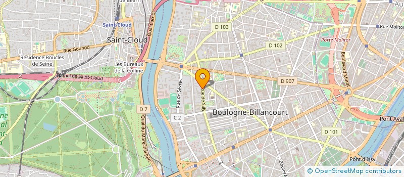 localisation de l'entreprise MADAME FLORENCE BOUCARD à BOULOGNE-BILLANCOURT