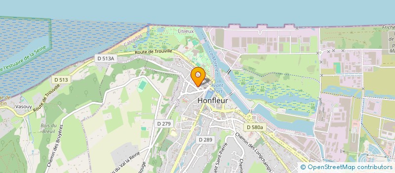 localisation de l'entreprise MADAME FLORENCE BOUHIER  HONFLEUR