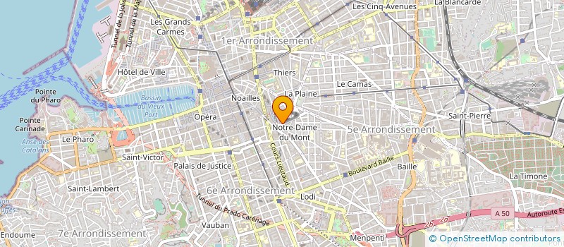 localisation de l'entreprise MADAME FLORENCE BOUILLET à MARSEILLE 6EME