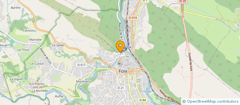 localisation de l'entreprise MADAME FLORENCE BOUILLOT à FOIX