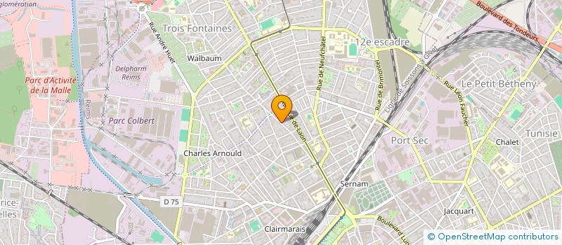 localisation de l'entreprise MADAME FLORENCE BOULLIERE  REIMS